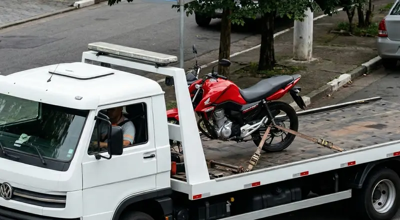 Reboque de moto em Cubatão – guincho especializado para motocicletas